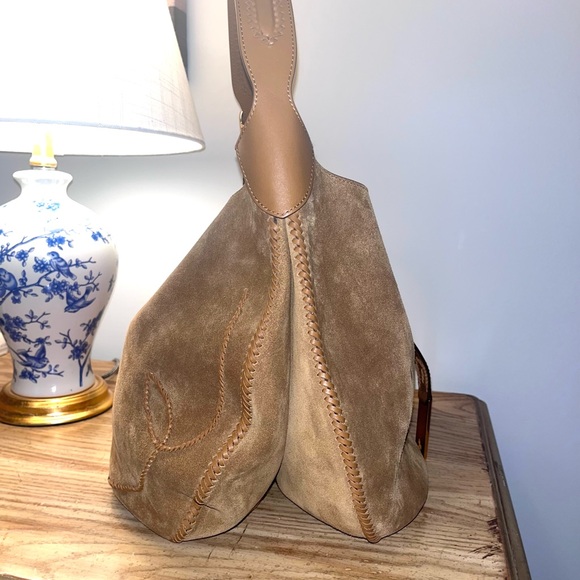 Ralph Lauren Suede Western Large Shoulder Bag 💼 🐎 - Picture 3 of 11